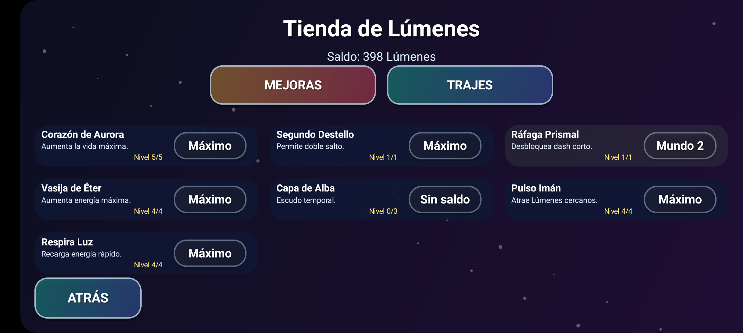 Tienda de Lumenes de Auralia